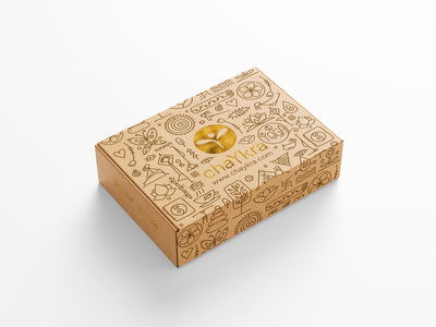 chaYkra Kraft Gift Box Gold