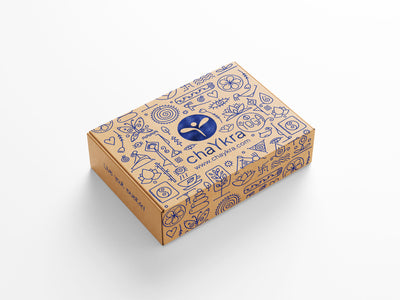 chaYkra Kraft Gift Box Blue
