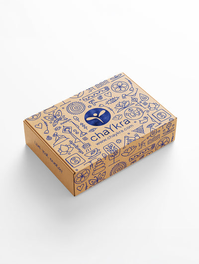 chaYkra Kraft Gift Box Blue