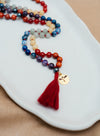 7 Chakras Energy Balance Mala (large gemstone beads)