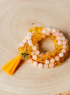 Rose Quartz and Citrine Love & Abundance Mala (small gemstone beads)