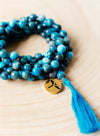 Apatite Intuition Mala (large gemstone beads)