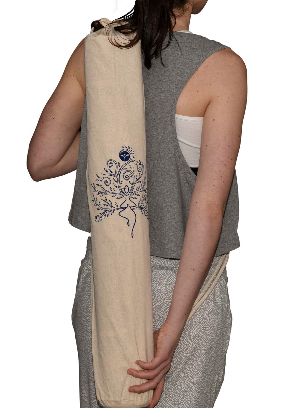 Abstract Yogi Cotton Mat Cover Bag