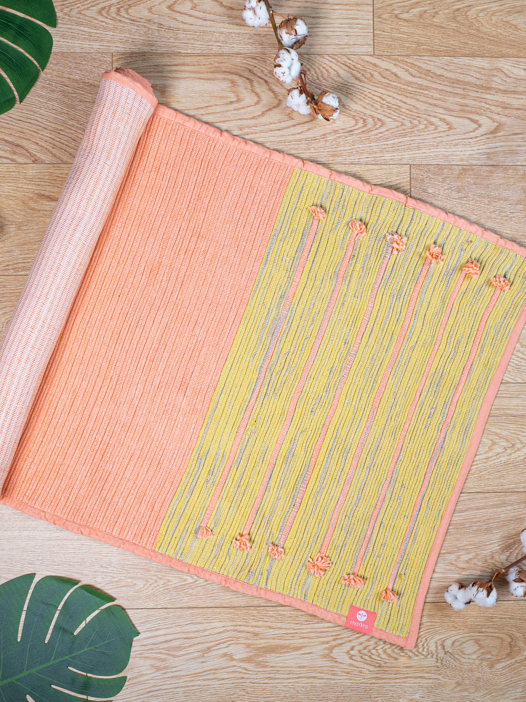 Ayurvedic Cotton Yoga Mat (Pink) – chaYkra