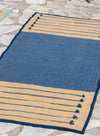 Ayurvedic Cotton Yoga Mat (Dark Blue) -